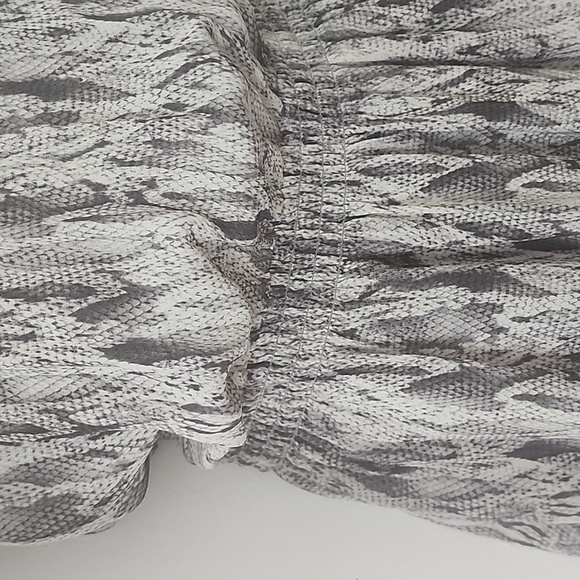 Ramy Brook Elegant Women's Cold Shoulder Long Sleeve Mini Dress Animal Print - Picture 8 of 14